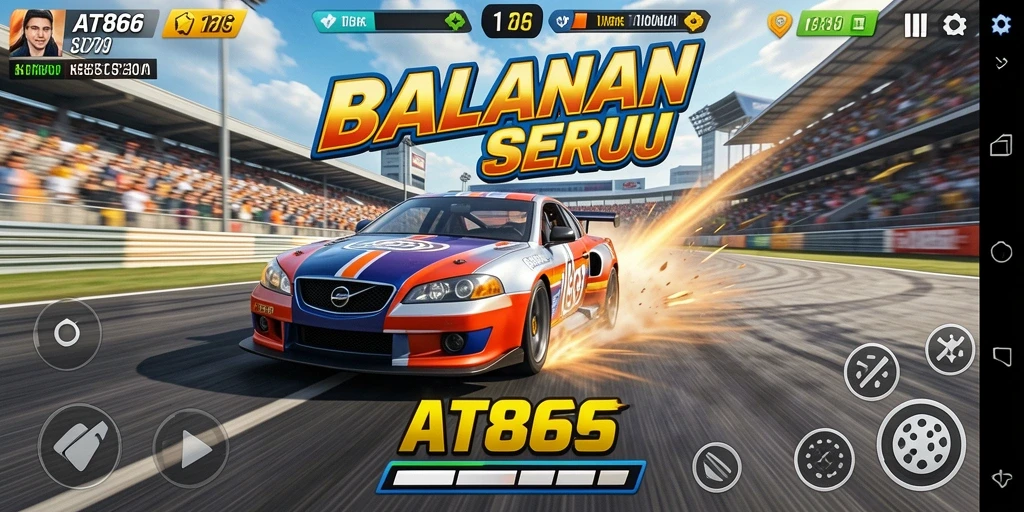 Gameplay Racing seru dan penuh adrenalin di AT866.