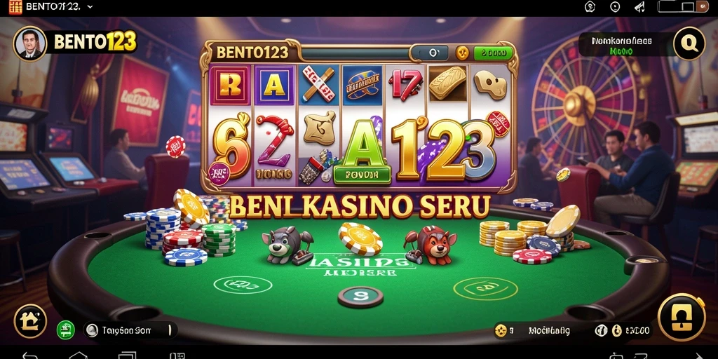 Tampilan gameplay menarik dari BENTO123 dengan berbagai permainan Kasino.