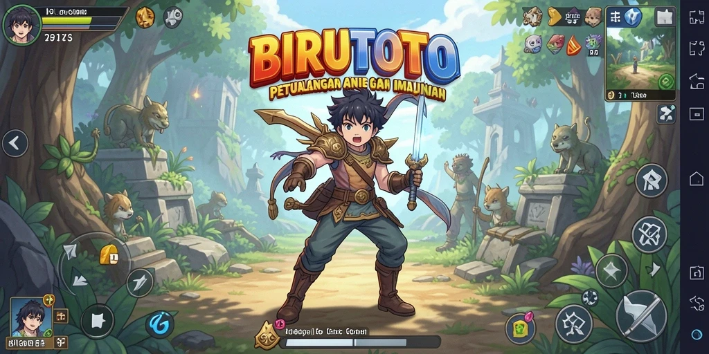 Tampilan menarik dari gameplay BIRUTOTO yang penuh aksi.