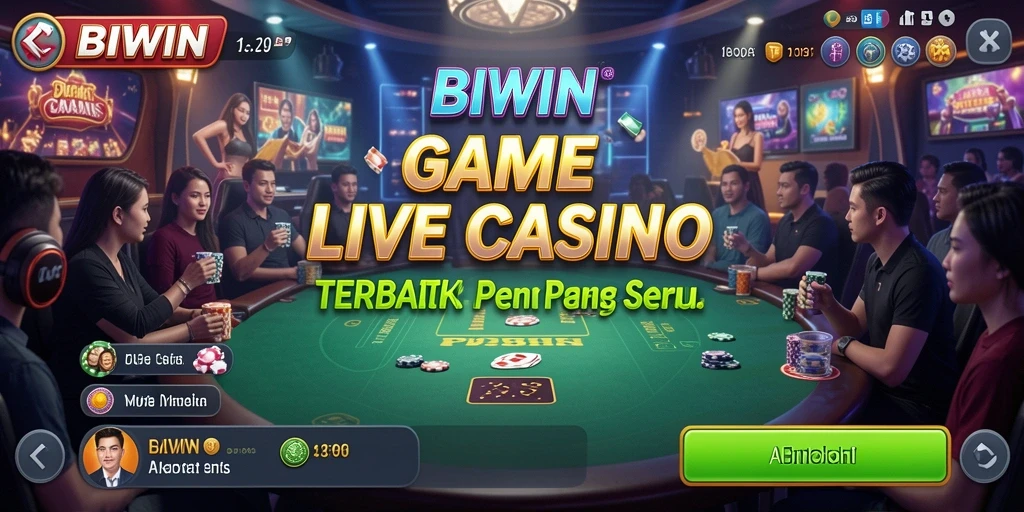 Tampilan gameplay Live Casino yang menarik dan interaktif.