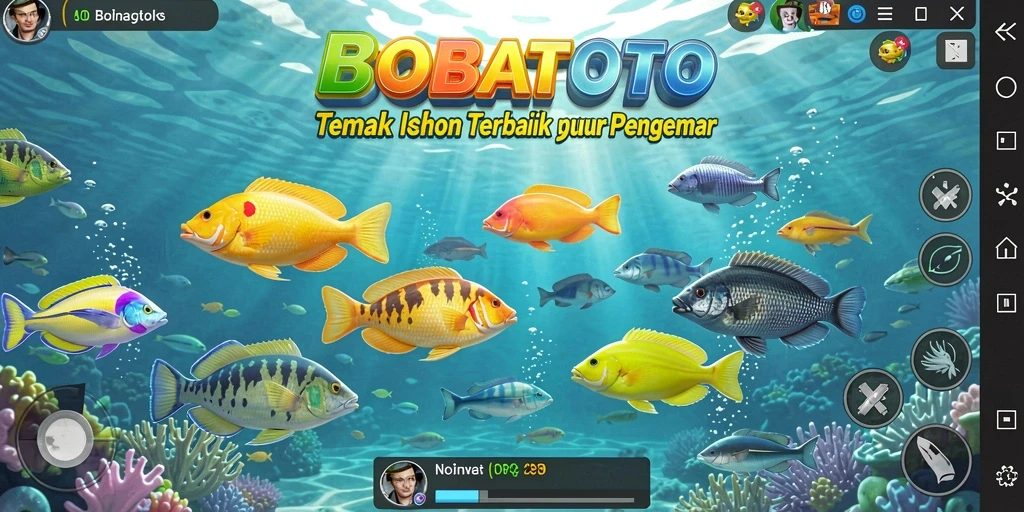 Tangkapan layar BOBATOTO menampilkan aksi menembak ikan yang seru dan memukau.