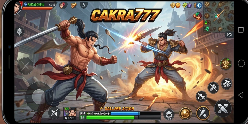 Gameplay seru CAKRA777 yang penuh aksi dan tantangan.