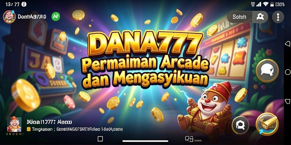 Screenshot DANA777 menampilkan aksi seru gameplay Arcade.
