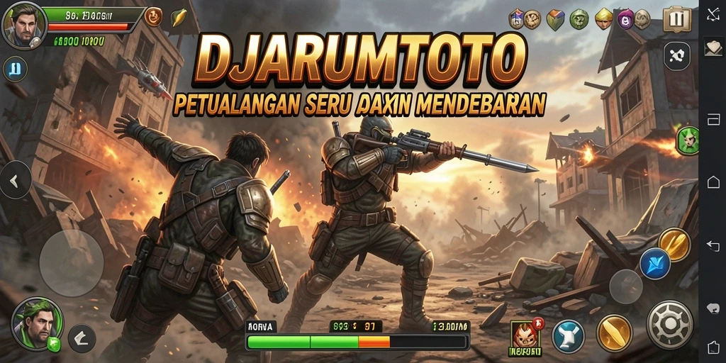 Screenshot DJARUMTOTO menampilkan aksi mendebarkan dan grafis memukau.