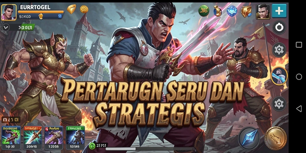 Tampilan gameplay EUROTOGEL yang mendebarkan dan penuh aksi.