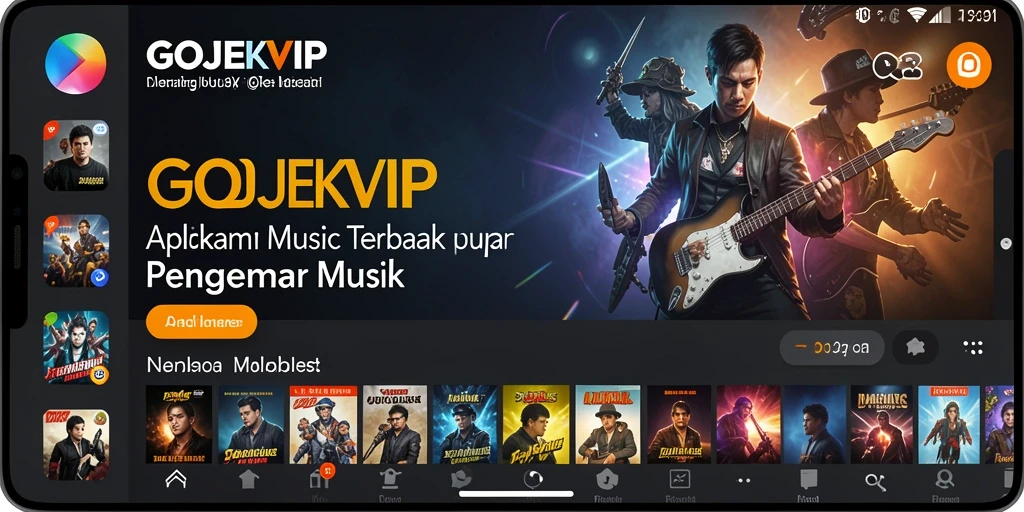 Tampilan menarik dari gameplay musik di GOJEKVIP.
