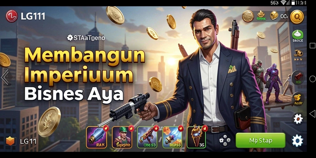 Tampilan gameplay Tycoon yang menarik dan menantang.