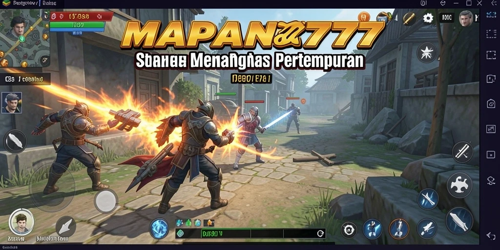 Tampilan gameplay mendebarkan dari pertempuran strategis di MAPAN777.