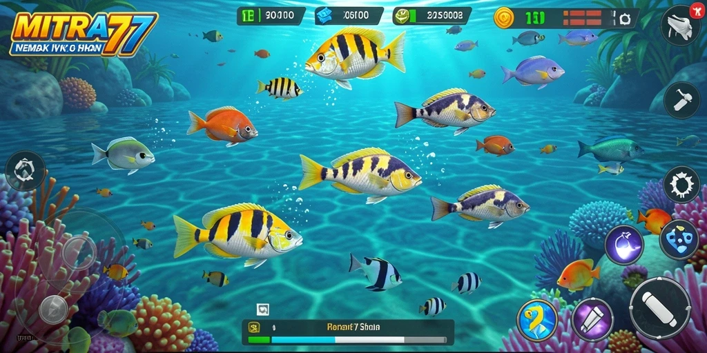 Gameplay menarik dari MITRA77 saat menangkap ikan.