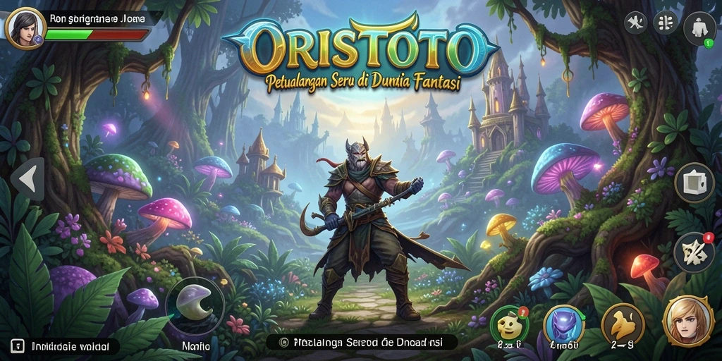 Tangkapan layar gameplay ORISTOTO yang menunjukkan petualangan menarik.