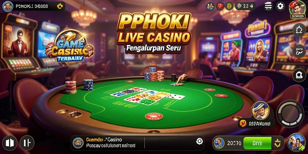 Tampilan gameplay menarik dan interaktif dari PPHOKI Live Casino.