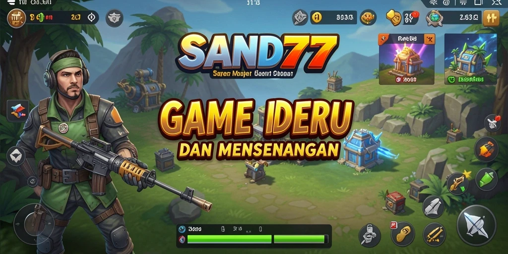 Screenshot gameplay SAND77 yang menunjukkan aktivitas Idle yang menarik.