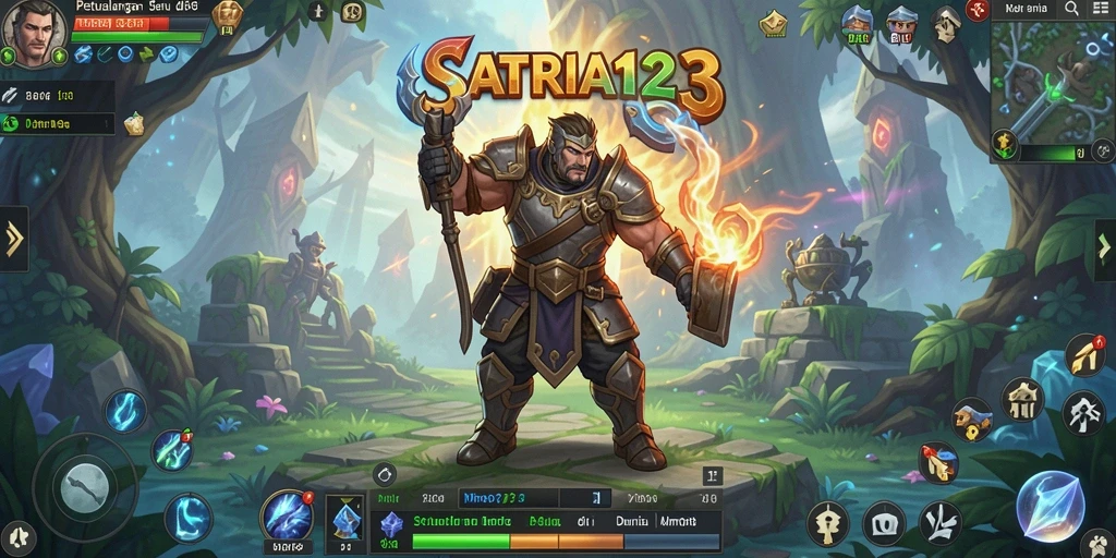 Tampilan gameplay yang menarik di dunia MMORPG SATRIA123.