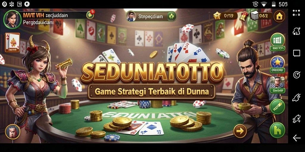 Tampilan gameplay menarik di SEDUNIATOTO dengan strategi perjudian.