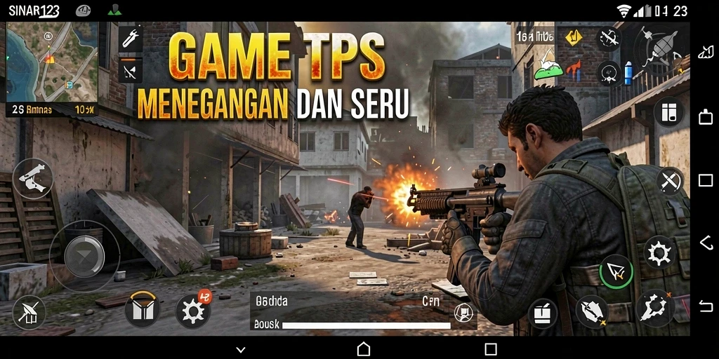 Tampilan gameplay menegangkan dalam SINAR123 dengan aksi seru.