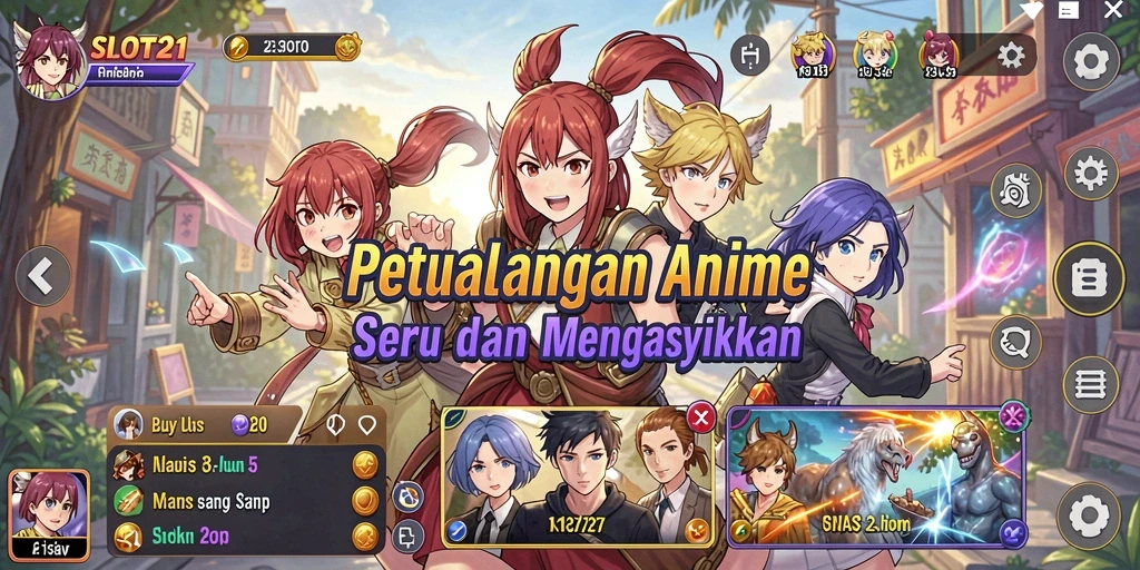 Gameplay menarik dengan karakter Anime ikonik.