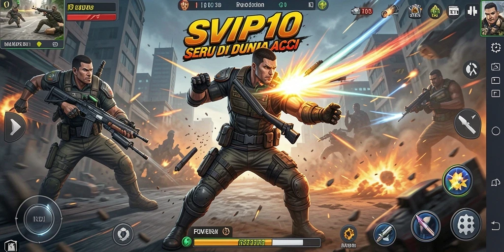 Tampilan gameplay seru dalam SVIP10 yang menegangkan.