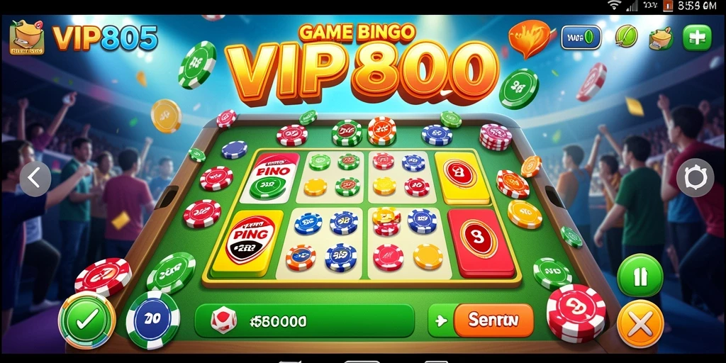 Tampilan gameplay Bingo VIP805 yang menarik dan kompetitif.