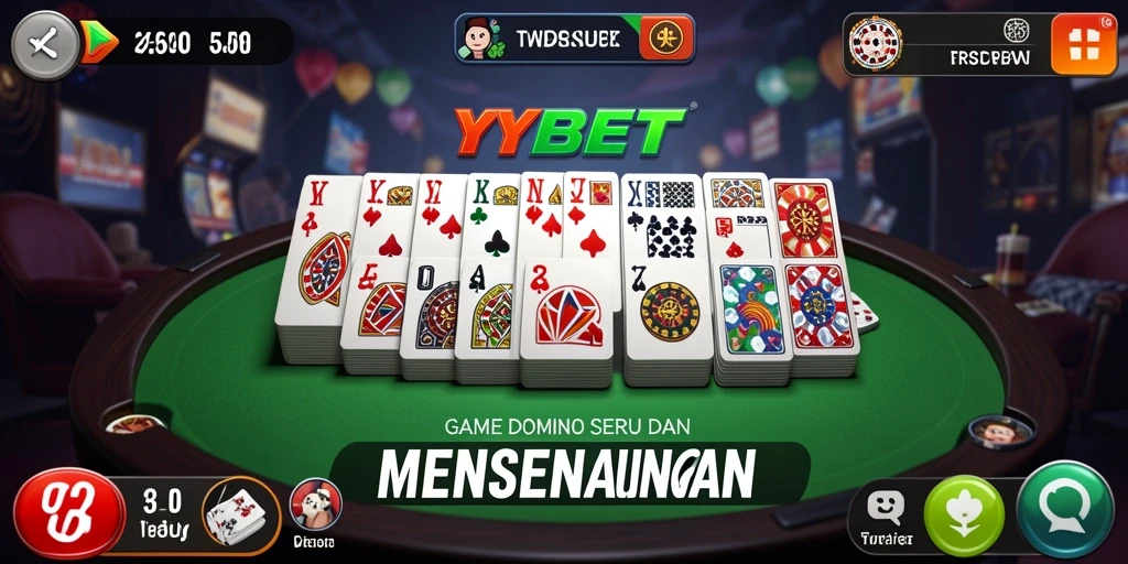 Screenshot gameplay domino YYBET yang menarik dan interaktif.